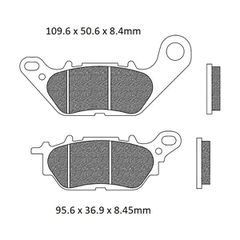 Τακάκια Σετ PREMIER Για YAMAHA TRICITY 300cc MWD E5 2020 2021 2022