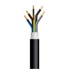 ΚΑΛΩΔΙΟ NYY J1VV-R 5Χ16+1,5mm² ΜΑΥΡΟ(500m/Drum)