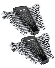 Σετ κλειδιών VEVOR Combination 30 PCS SAE 1/4" έως 1", Metric 8-24mm Organizer Rack