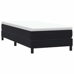 vidaXL Box Spring Κρεβάτι χωρίς στρώμα Μαύρο 90x210 cm Βελούδινο