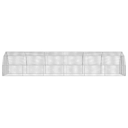 vidaXL Τρέξιμο για κοτόπουλα 2,5x12x2,25 μ. από Γαλβ. Χάλυβα-thumb-3