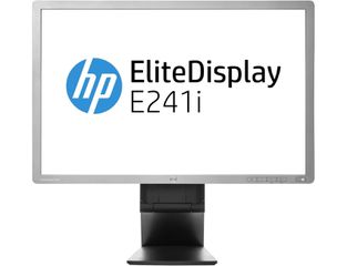 Monitor 24'' HP EliteDisplay E241i - Ανάλυση FHD+ (1920 x 1200) ΙPS - VGA, DVI-D, DisplayPort, USB Hub - Silver/Black