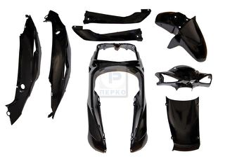 ΚΙΤ ΠΛΑΣΤΙΚΩΝ SYM SYMPHONY SR 125 (8 ΤΕΜ) ΜΑΥΡΟ