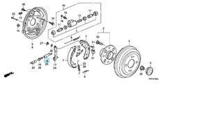 ΑΠΟΣΤΑΤΗΣ ΣΙΑΓΩΝΩΝ ΦΡΕΝΩΝ HONDA JAZZ - CIVIC 4DR (43362S5A013)-thumb-1