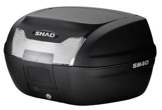 Βαλιτσάκι SHAD 40λίτρα Μαύρο Με Βάση(2 κράνη: 1 full-face και 1 jet)