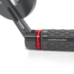 Barracuda διακοσμητικά για καθρέπτες bar end κόκκινα