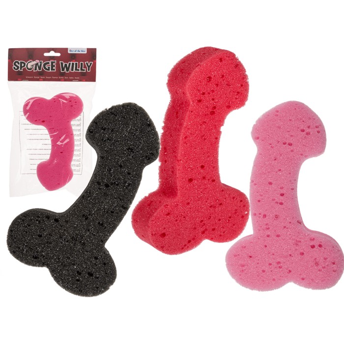 Bath sponge penis 19 cm Random
