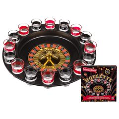 Drinking game Roulette with 16 glasses & 2 balls