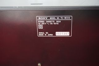Sony TC-W310 Double Cassette Deck (1989)-thumb-5