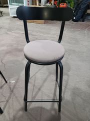 Σκαμπό ψηλό μεταλλικό με ύφασμα (Α3529)