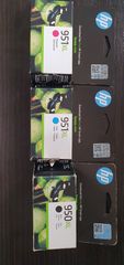 HP 950 XL  , 951 XL cyan , 951XL mangenda