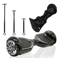ΣΕΤ ΗΛΕΚΤΡΙΚΟ ΠΑΤΙΝΙ SMART BALANCE HOVERBOARD 6,5" BLACK LIGHTING THUNDER, ΤΙΜΟΝΙ ΓΙΑ ΗΛΕΚΤΡΙΚΟ ΠΑΤΙΝΙ ΙΣΟΡΡΟΠΙΑΣ ΚΑΙ ΤΣΑΝΤΑ ΜΕΤΑΦΟΡΑΣ