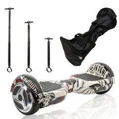 ΣΕΤ ΗΛΕΚΤΡΙΚΟ ΠΑΤΙΝΙ SMART BALANCE HOVERBOARD 6,5" GRAFFITI PIRATES, ΤΙΜΟΝΙ ΓΙΑ ΗΛΕΚΤΡΙΚΟ ΠΑΤΙΝΙ ΙΣΟΡΡΟΠΙΑΣ ΚΑΙ ΤΣΑΝΤΑ ΜΕΤΑΦΟΡΑΣ