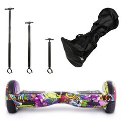 ΣΕΤ ΗΛΕΚΤΡΙΚΟ ΠΑΤΙΝΙ SMART BALANCE HOVERBOARD 6,5" GRAFFITI, ΤΙΜΟΝΙ ΓΙΑ ΗΛΕΚΤΡΙΚΟ ΠΑΤΙΝΙ ΙΣΟΡΡΟΠΙΑΣ ΚΑΙ ΤΣΑΝΤΑ ΜΕΤΑΦΟΡΑΣ