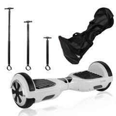 ΣΕΤ ΗΛΕΚΤΡΙΚΟ ΠΑΤΙΝΙ SMART BALANCE HOVERBOARD 6,5" WHITE, ΤΙΜΟΝΙ ΓΙΑ ΗΛΕΚΤΡΙΚΟ ΠΑΤΙΝΙ ΙΣΟΡΡΟΠΙΑΣ ΚΑΙ ΤΣΑΝΤΑ ΜΕΤΑΦΟΡΑΣ
