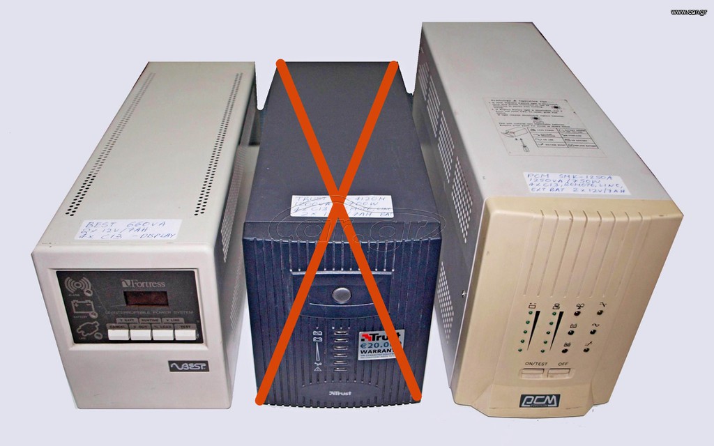 UPS Line Interactive 660VA - 1250VA  (2 X μπαταριών)