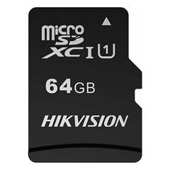 Κάρτα μνήμης flash microSDΗC™ Ηikvision με χωρητικότητας 64 GB & ταχύτητα read ως 92MB/s & write ως 30MB/s
