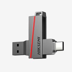 USB stick 3.2 & Type-C flash drive σειράς DualSlim με χωρητικότητα 128GB με μοντέρνο ανθεκτικό μεταλλικό περίβλημα