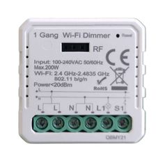 WiFi & RF Triac Dimmer κατάλληλο για τη ρύθμιση των λαμπτήρων Led & Retrofit Led 100-240V με μέγιστο φορτίο 200W