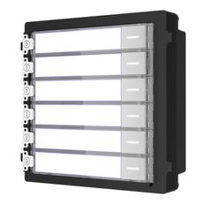 Nametag module HIKVISION DS-KD-KK για modular μπουτονιέρα εισόδου Intercom επιπλέον 6 μπουτόν κλήσης & οπίσθιο φωτισμό