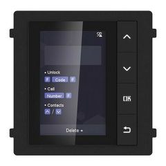 Display module Hikvision DS-KD-DIS για modular μπουτονιέρα εισόδου Intercom, με φωτιζόμενη οθόνη LCD 3.5’'