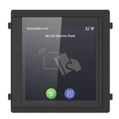Μονάδα μπουτονιέρας εισόδου touch screen HIKVISION DS-KD-TDM με οθόνη αφής καρταναγνώστη λίστα επαφών & πληκτρολόγιο αφής