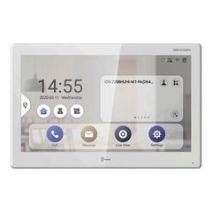Δικτυακή Android οθόνη Touch Screen 10" εσωτερικού χώρου ανάλυσης 1024x600 Hikvision DS-KH9510-WTE1(B)