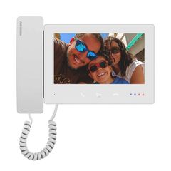 Μόνιτορ θυροτηλεόρασης HIKVISION DS-KH7300EY-WTHE2/White 2 καλωδίων HD Apartment με ακουστικό WiFi & υποστήριξη Hik-Connect