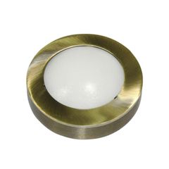 Απλίκα στρόγγυλη μίνι Φ71mm 0.3W 230V σε ψυχρό φως 6000Κ σατινέ χρώμα