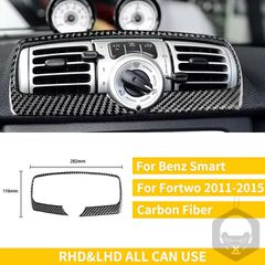 Κάλυμμα Carbon Fiber κεντρικών αερογωγών κονσόλας για SMART Fortwo 451 ('07-'014)