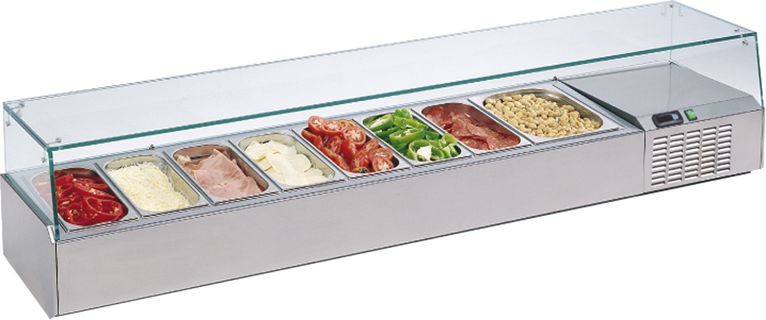 Βιτρίνα επιτραπέζια σαλατών VETRO2