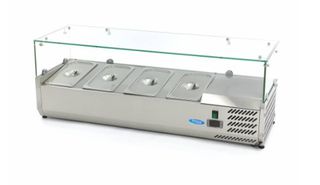 ΨΥΓΕΙΟ ΒΙΤΡΙΝΑ ΣΑΛΑΤΩΝ ΕΠΙΔΑΠΕΔΙΟ 120 cm - 4 x 1/3 GN