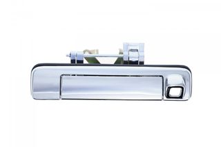 ΧΟΥΦΤΑ ΚΑΡΟΤΣΑΣ ISUZU DMAX '12-'16/ DMAX '16-'20 ΧΡΩΜΙΟ ΜΕ ΤΡΥΠΑ ΓΙΑ ΚΑΜΕΡΑ