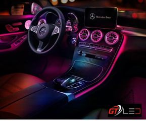 Ατμοσφαιρικός , εσωτερικός φωτισμός για MERCEDES BENZ C (W205) 2019> 2021 , για εμπρός/πίσω αεραγωγούς και πλαινά Ambient GTLED