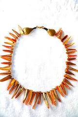 Χρυσό κολιέ mother of pearl χρυσό κούμπωμα 14Κ 585 από κλείσιμο καταστήματος GP030
