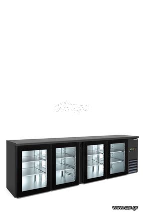 BACKBAR COOLER BB 400 GD- 2542x513x860/ 4 ΠΟΡΤΕΣ