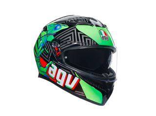 AGV K3 E2206 – KAMALEON BLACK/RED/GREEN