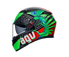 AGV K3 E2206 – KAMALEON BLACK/RED/GREEN-thumb-3