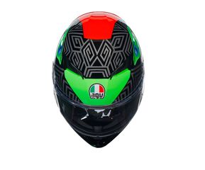 AGV K3 E2206 – KAMALEON BLACK/RED/GREEN-thumb-6