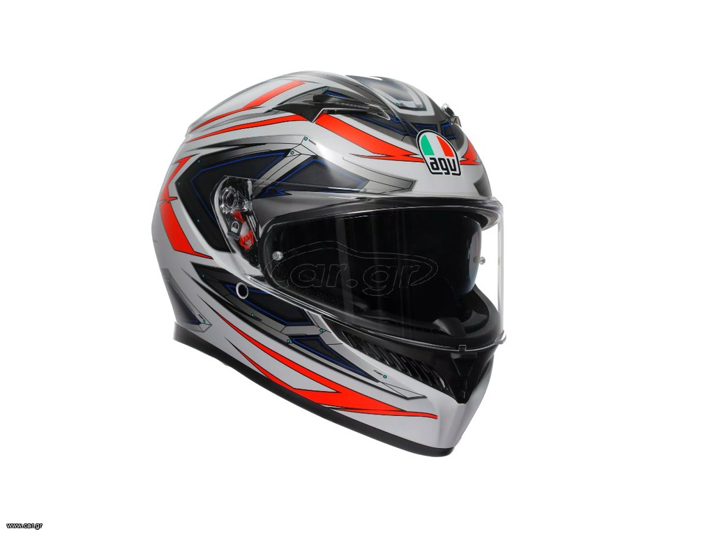 AGV K3 E2206 – SPACE MATT WHITE/RED FLUO