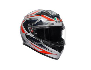 AGV K3 E2206 – SPACE MATT WHITE/RED FLUO