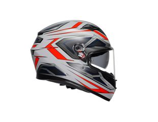 AGV K3 E2206 – SPACE MATT WHITE/RED FLUO-thumb-2