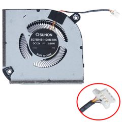 Ανεμιστηράκι Laptop - GPU Cooling Fan για Acer Nitro V 15 ANV15-51 ANV15-51-51H9 ANV15-51-73B9 EG75091S1-1C040-S9A SOLDQ5DC77F033 23.QNAN7.001 N23Q22 4pin ( Κωδ.81400 )
