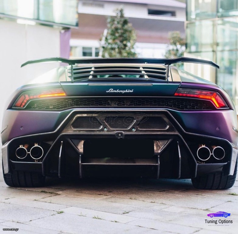 Lamborghini LP610-4 LP580-2 Huracan Carbon ΠΙΣΩ ΠΡΟΦΥΛΑΚΤΗΡΑΣ + ΑΕΡΟΤΟΜΗ
