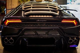 Lamborghini LP610-4 LP580-2 Huracan Carbon ΠΙΣΩ ΠΡΟΦΥΛΑΚΤΗΡΑΣ + ΑΕΡΟΤΟΜΗ-thumb-1