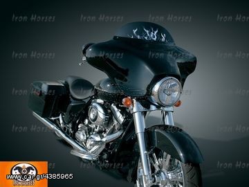KURYAKYN FLAMES WINDSHIELD FOR HARLEY DAVIDSON