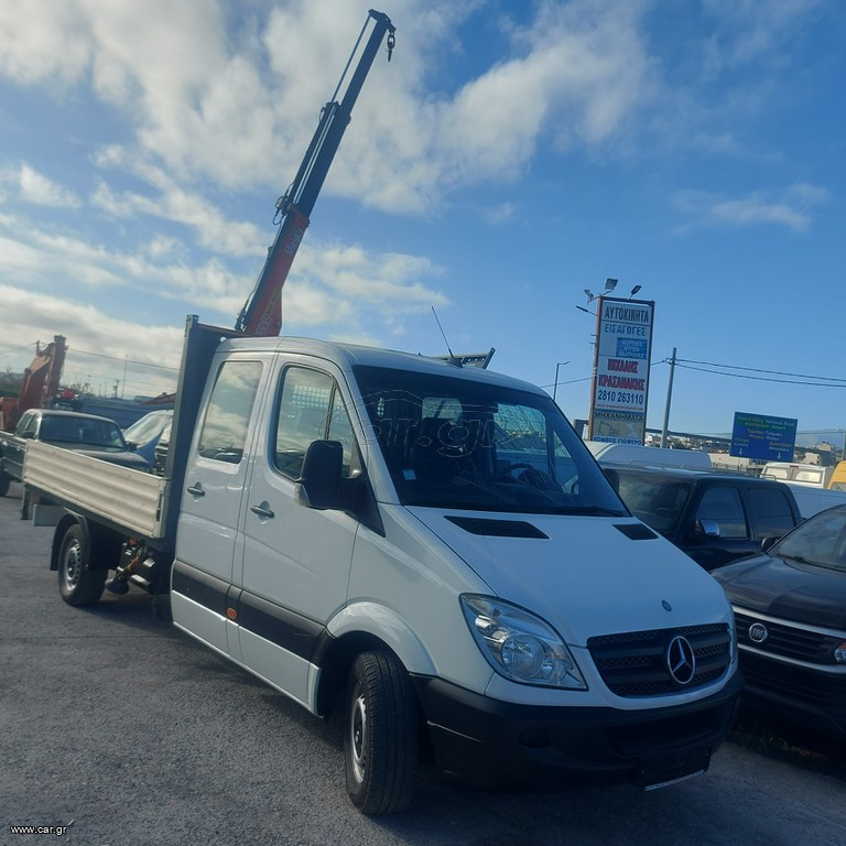 Γερανός-Φορτηγά Με Γερανό Mercedes-Benz 2014 316 SPRINTER / ΓΕΡΑΝΟΣ FASSI 995 KG  / ΔΙΠΛΟΚΑΜΠΙΝΟ 7θεσιο