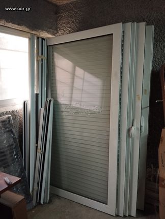 Χωνευτες μπαλκονόπορτες 120×220 συν σιτες plisse