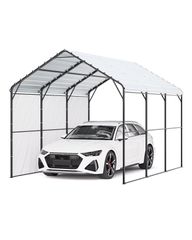 VEVOR Metal Carport Heavy Duty Υπαίθριο Καταφύγιο Αυτοκινήτων Γκαράζ για Σκάφη