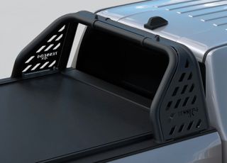 Μαύρο ματ ανοξείδωτο Roll bar δύο σκελών με πάνελ (RB 4070 INOX BLACK) Toyota Hilux 1997->'02-2005